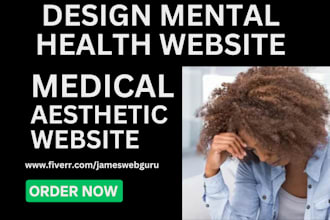 mental health website wellness medical therapy website medical aesthetic website