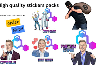 create animated telegram sticker crypto sticker real estate sticker