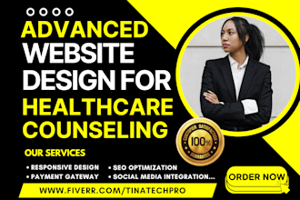 build medical healthcare mental psychotherapy clinic fitness counseling website