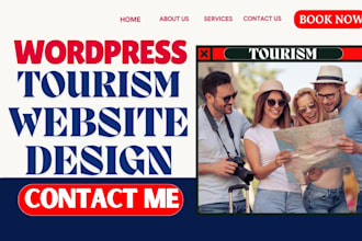 create tourism website wordpress website travel agency and travel website