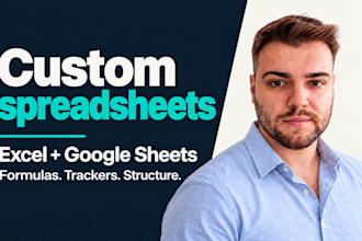 build custom excel and google sheets spreadsheets