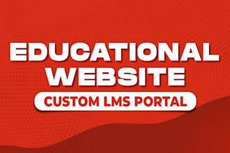 create custom portal educational portal website lms website student portal tuto