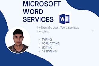 retype, format, and design your microsoft word document