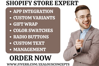 setup shopify store product variant globo swatch king avada product options