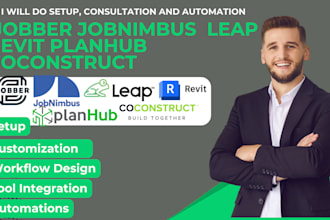 setup jobber jobnimbus  leap revit planhub coconstruct