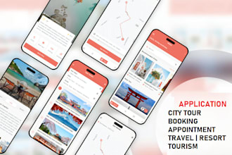 city tour app, booking, resort, tourism, travel, ticket reservation app