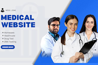 create healthcare website, medical website, homecare website