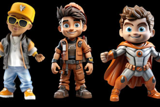 do action figure, 3d miniature, 3d toy, 3d mini figure, bjd, funko pop 3d model
