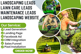 generate landscaping leads lawn care maintenance leads landscaping website