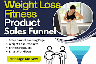 build a high converting sales funnel for weight loss and fitness products