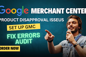 setup google merchant center fix gmc errors disapproved products