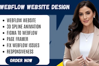 design or fix framer or webflow website, figma to webflow, fix webflow issues