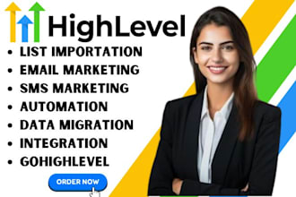 do gohighlevel  list importation email marketing sms marketing data migration