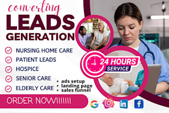 generate nursing nurse homecare elderly care hospice patients senior care leads