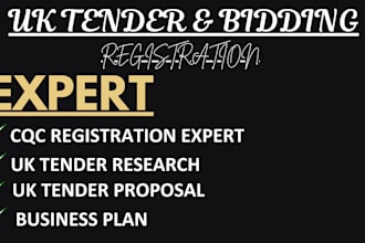do cqc registration, business plan, UK tender, UK homecare