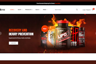 design supplement shopify store ecommerce supplement store supplement website