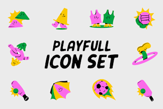 create playfull icon set in 24 hours