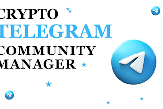 crypto telegram community manager, admin or moderator