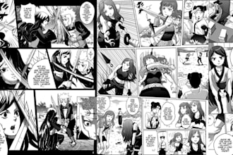 draw anime manga panel comic strip manga storyboard manga page comic book artist