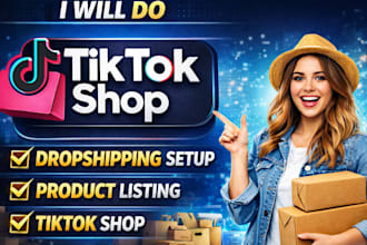 do tiktok shop setup, dropshipping, product listing