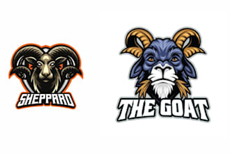 design custom sheep goat mascot logo