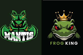 make amazing mascot frog esport logo design