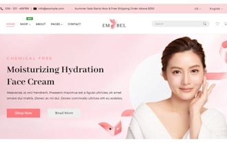 skincare website skincare shopify store beauty website cosmetics store spa store