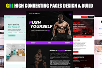 design a premium go high level website for more leads