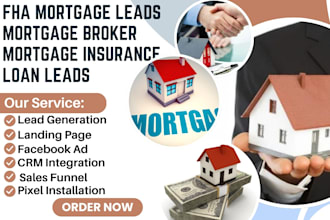 generate fha mortgage loan leads mortgage broker mortgage insurance facebook ads