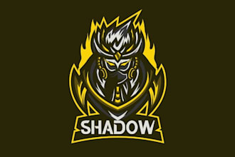 design high quality shadow logo for your business with 24 hours