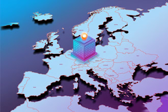 draw a vector map illustration