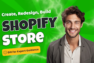 create, redesign shopify website, shopify dropshipping store as shopify expert