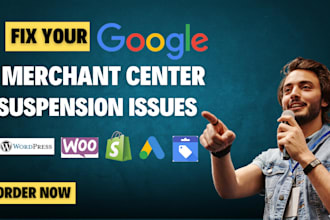 fix google merchant center suspension