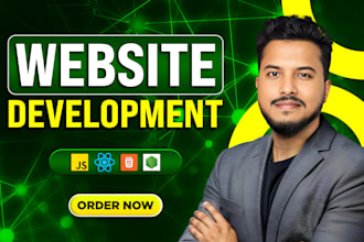 do custom website development as a full stack website developer, website builder