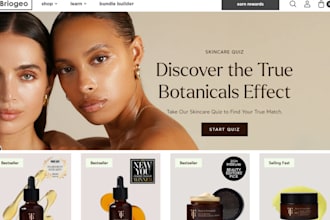design beauty shopify store skincare shopify store beauty store beauty website