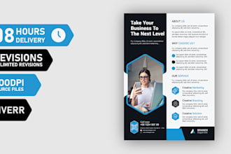 design a corporate business flyer in 8 hours