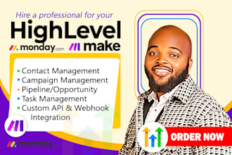 setup make com automations gohighlevel workflow made com monday com monday crm