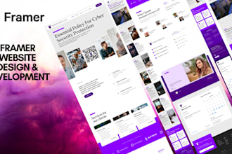 design you a website in framer