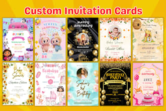 design birthday invitation card ,baby shower