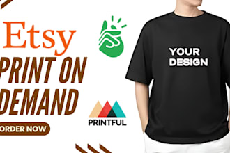 boost etsy print on demand printful printify redbubble etsy pod etsy listing