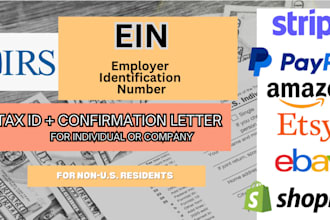 get your ein number tax id with letter from irs