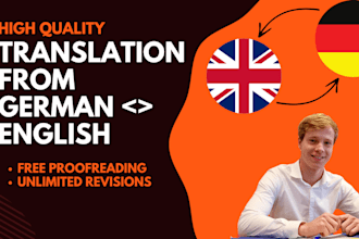 translate english to german and german to english accurately and fast