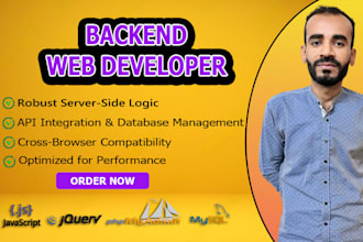 create PHP backend development for high performance website
