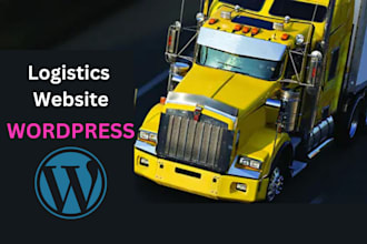 create logistics, trucking, dispatching, shipping company website