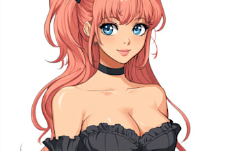 create anime character sheet for you