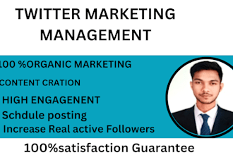 do twitter marketing  and promotion for increase organic followers