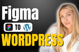 convert figma, xd or psd  to wordpress or figma to elementor