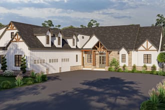 do 3d exterior home design, realistic interior house render walkthrough video