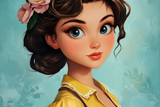 made a disney cartoon style character