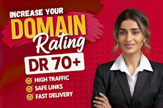 increase domain rating ahrefs dr to 70